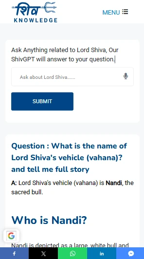ShivGPT Spiritual Knowledge AI
