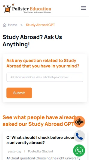 Study Abroad GPT by Pollster Education